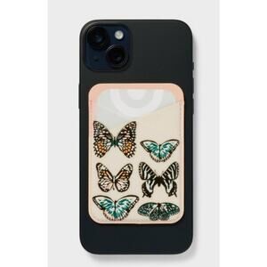 Hey day cell phone wallet holder butterfly pattern - damaged box